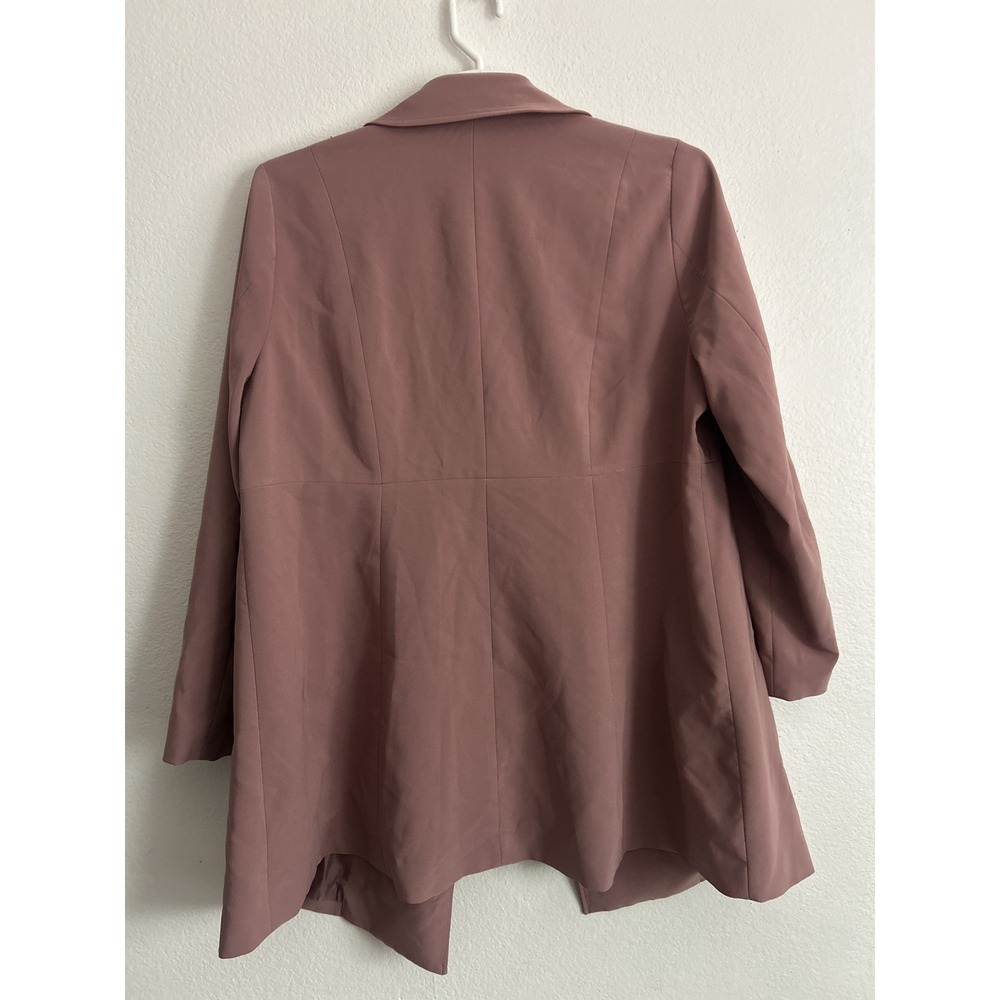 Torrid Twill A-Line Trench Coat Womens Size 1 Dusty Rose Pink - Picture 2 of 9